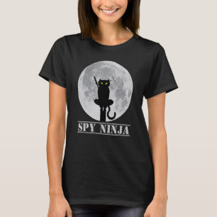 Cooler Spionage-Monat-Ninja-Gamer-Junge-Katzen T-Shirt