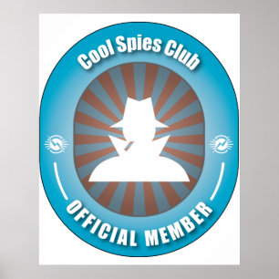 Cooler Spions-Verein Poster