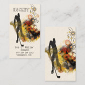 Cooler Sport-Hockey-Spieler-moderner beruflicher Visitenkarte (Vorne/Hinten)