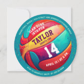 Cooler Sportslam Dunk Basketball Geburtstag Einladung (Vorderseite)