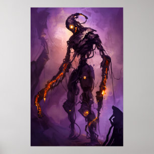 Cooler Spuk Roboter Poster