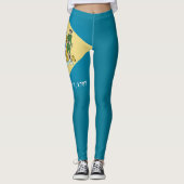 Cooler Staat der Delaware-Flagge Leggings (Vorderseite)