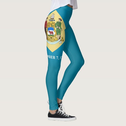 Cooler Staat der Delaware-Flagge Leggings (Rechts)
