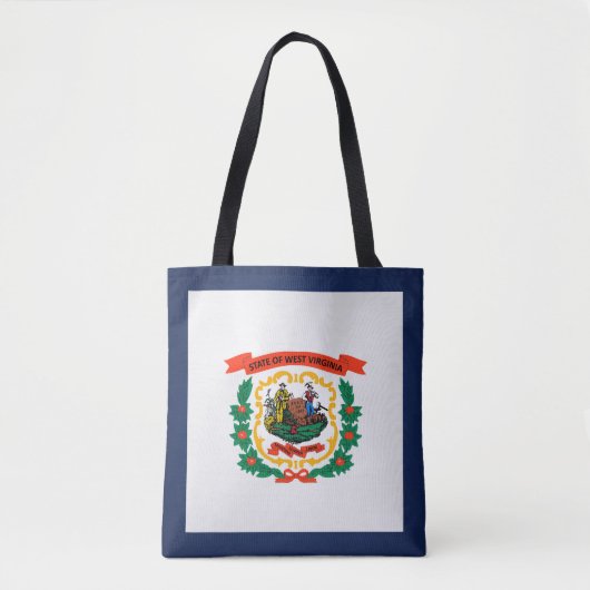 Cooler Staat der Fahne West Virginia Tasche (Vorderseite)