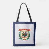 Cooler Staat der Fahne West Virginia Tasche (Rückseite)