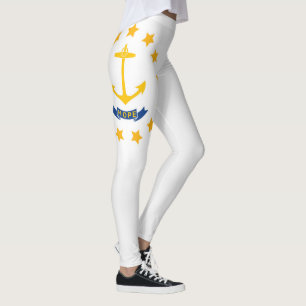 Cooler Staat der Flagge der Insel Rhode Leggings