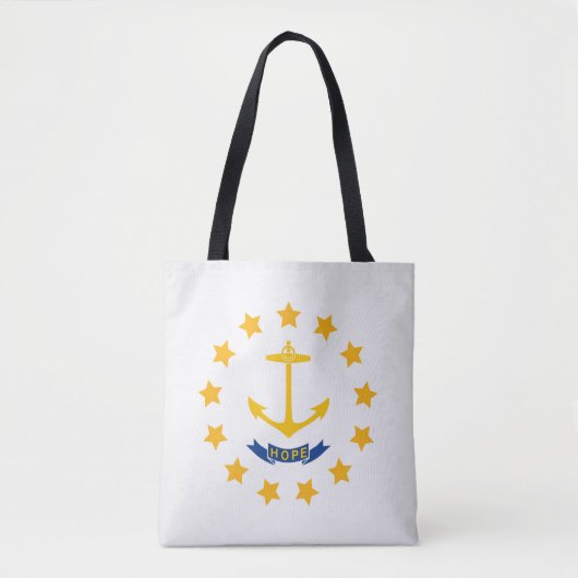 Cooler Staat der Flagge der Insel Rhode Tasche (Vorderseite)