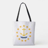 Cooler Staat der Flagge der Insel Rhode Tasche (Rückseite)