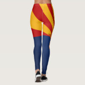 Cooler Staat der Flagge von Arizona Leggings (Rückseite)
