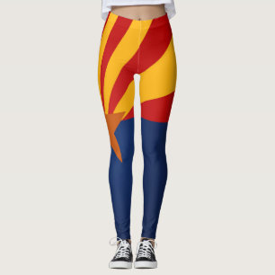 Cooler Staat der Flagge von Arizona Leggings