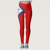 Cooler Staat der Flagge von Arkansas Leggings (Vorderseite)