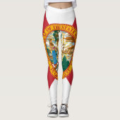 Cooler Staat der Flagge von Florida Leggings (Vorderseite)