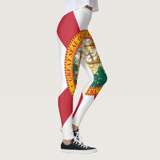 Cooler Staat der Flagge von Florida Leggings (Rechts)