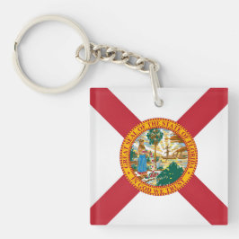 Cooler Staat der Flagge von Florida Schlüsselanhänger