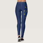 Cooler Staat der Flagge von Indiana Leggings (Rückseite)
