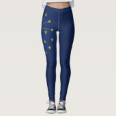 Cooler Staat der Flagge von Indiana Leggings (Vorderseite)