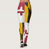 Cooler Staat der Flagge von Maryland Leggings (Rückseite)