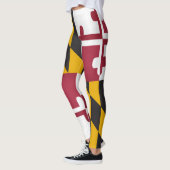 Cooler Staat der Flagge von Maryland Leggings (Links)