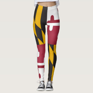 Cooler Staat der Flagge von Maryland Leggings
