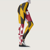 Cooler Staat der Flagge von Maryland Leggings (Rechts)
