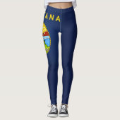 Cooler Staat der Flagge von Montana Leggings (Vorderseite)