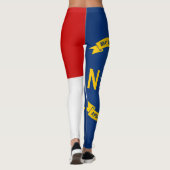 Cooler Staat der Flagge von North Carolina Leggings (Rückseite)