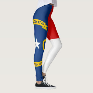 Cooler Staat der Flagge von North Carolina Leggings