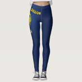 Cooler Staat der Flagge von Oregon Leggings (Vorderseite)
