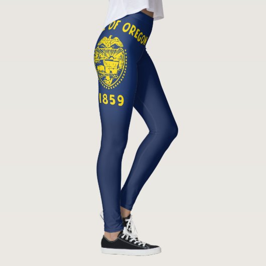 Cooler Staat der Flagge von Oregon Leggings (Rechts)