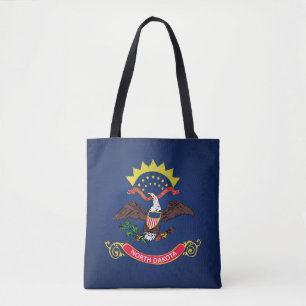 Cooler Staat der Flaggenmarke von North Dakota Tasche