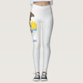 Cooler Staat der Illinois-Fahne Leggings (Vorderseite)