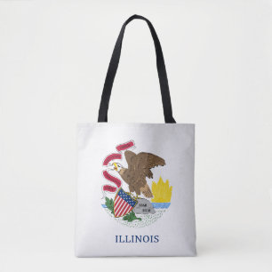 Cooler Staat der Illinois-Fahne Tasche