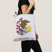 Cooler Staat der Illinois-Fahne Tasche (Von Nahem)