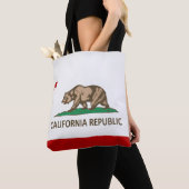 Cooler Staat der kalifornischen Flagge Tasche (Von Nahem)