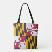 Cooler Staat der Maryland Flag Fashion Tasche (Rückseite)