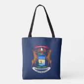 Cooler Staat der Michigan Fahne Tasche (Rückseite)