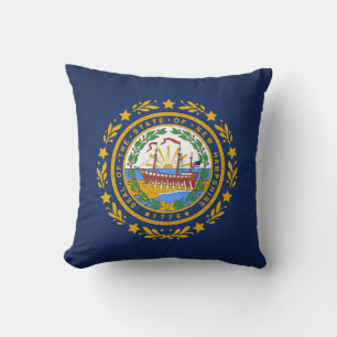 Cooler Staat der neuen Hampshire-Flagge Kissen