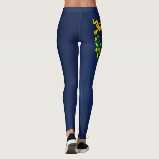 Cooler Staat der Nevada-Fahne Leggings (Rückseite)