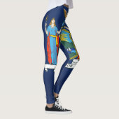Cooler Staat der New Yorker Flagge Leggings (Rechts)