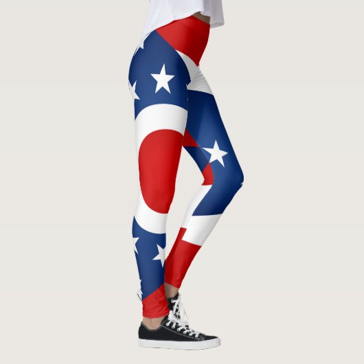 Cooler Staat der Ohio Flag Fashion Leggings (Rechts)