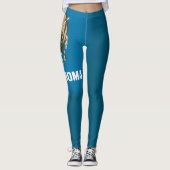 Cooler Staat der Oklahoma-Fahne Leggings (Vorderseite)