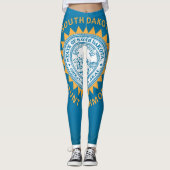 Cooler Staat der South-Dakota-Fahne Leggings (Vorderseite)
