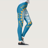 Cooler Staat der South-Dakota-Fahne Leggings (Rechts)