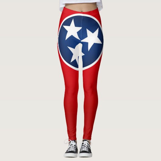 Cooler Staat der Tennessee-Fahne Leggings (Vorderseite)