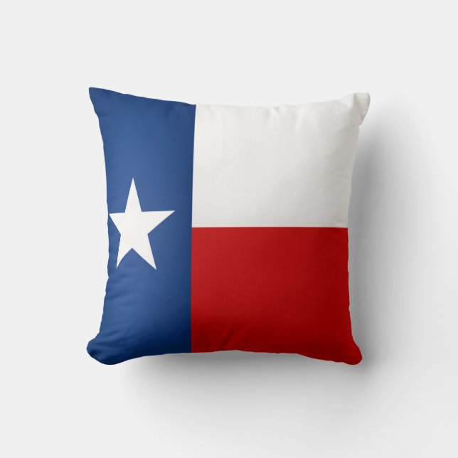 Cooler Staat der texanischen Flagge Kissen (Vorderseite)