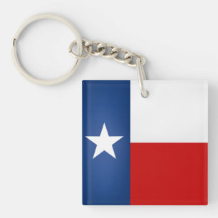 Cooler Staat der texanischen Flagge Schlüsselanhänger