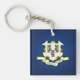 Cooler Staat der Verbindungsflagge Schlüsselanhänger