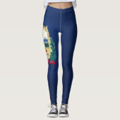 Cooler Staat der Vermont Flag Fashion Leggings (Vorderseite)