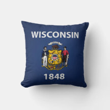 Cooler Staat der Wisconsin-Flagge