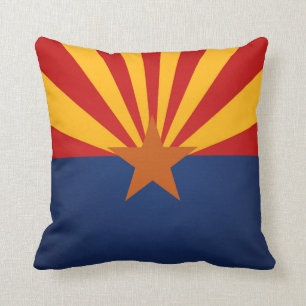 Cooler Staat von Arizona-Flagge Kissen